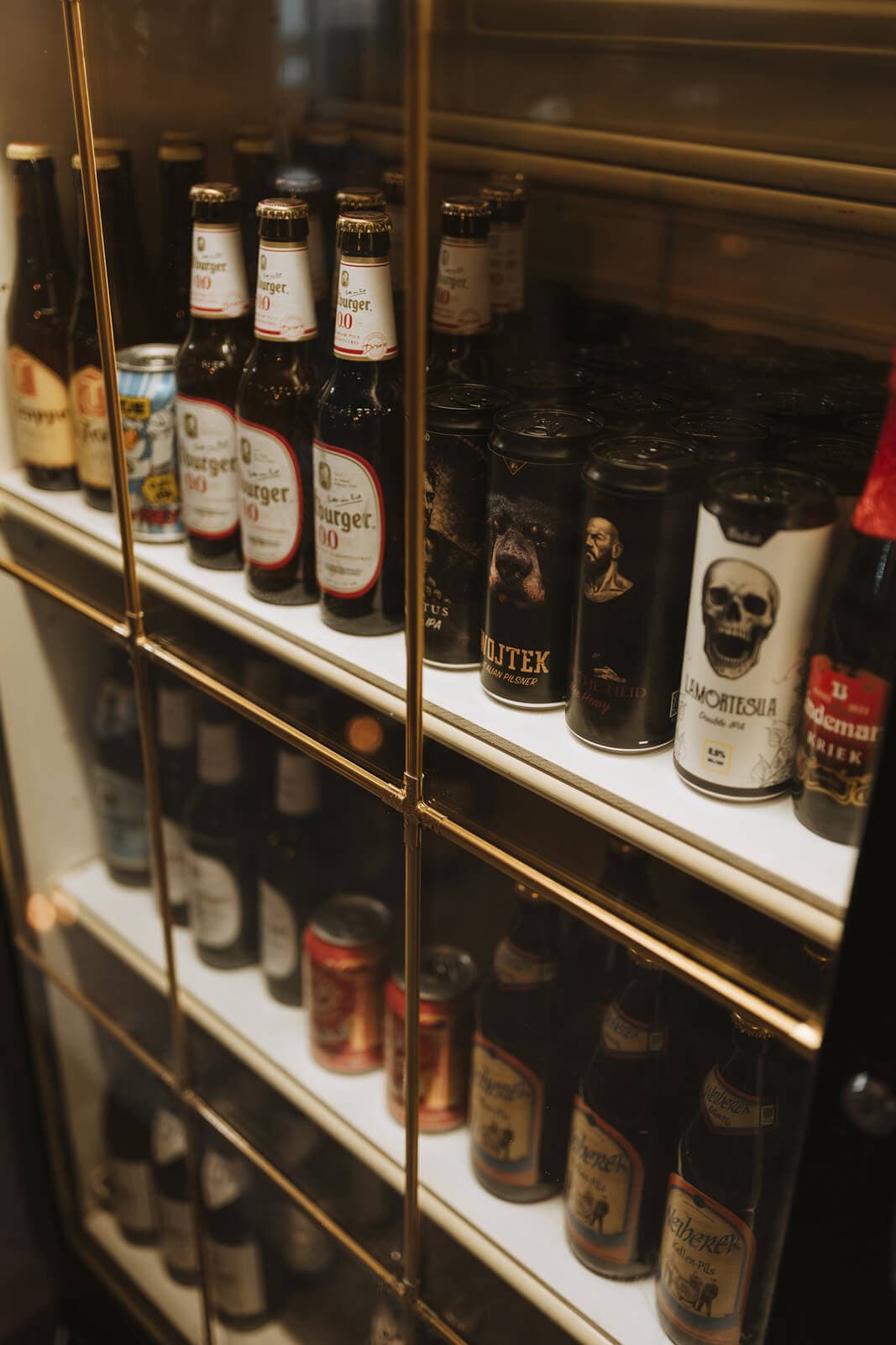Assortimento del frigorifero della ristobirreria La Quercia