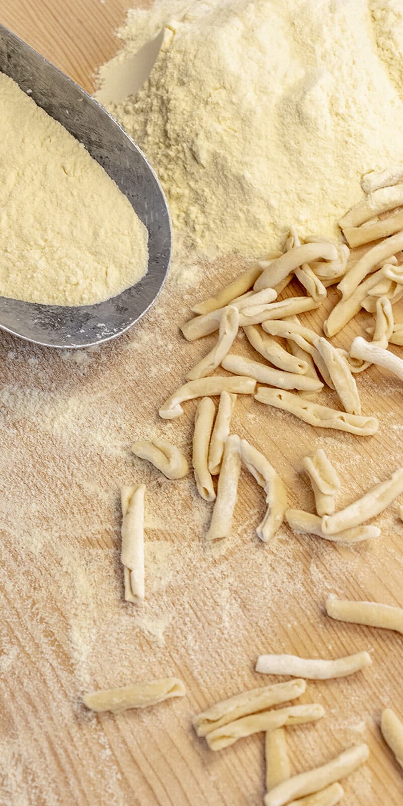 Cavatelli appena preparati